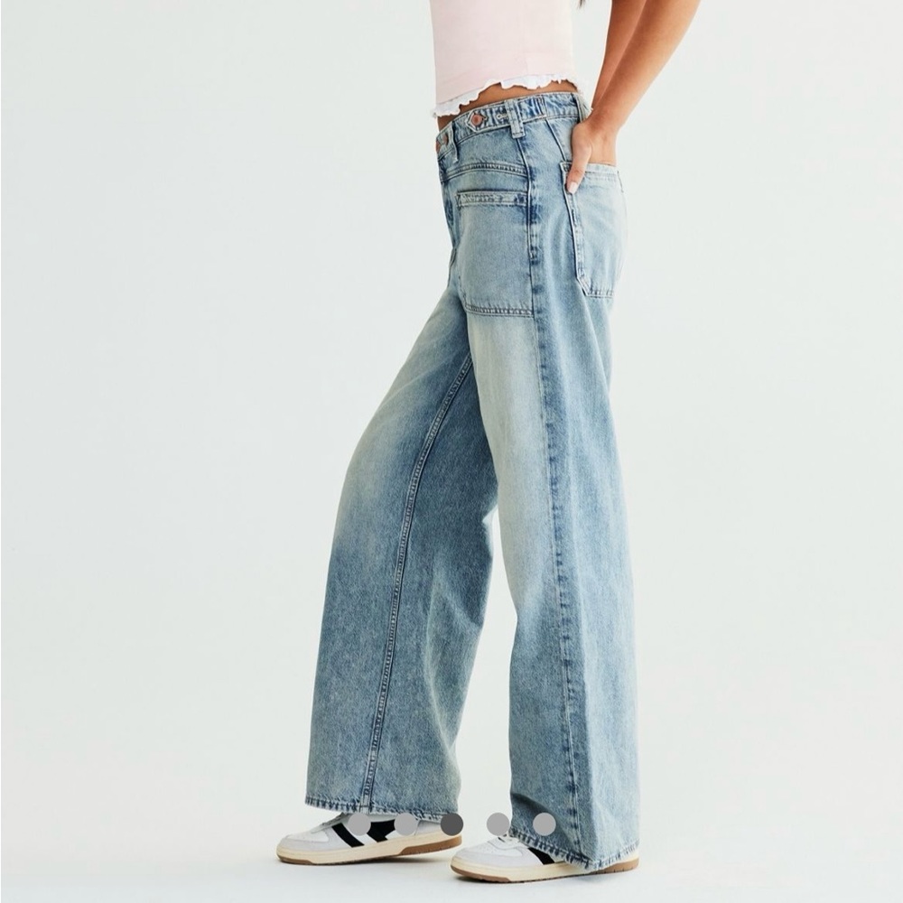 Free People Palmer Cuffed Jeans in La La Land color.